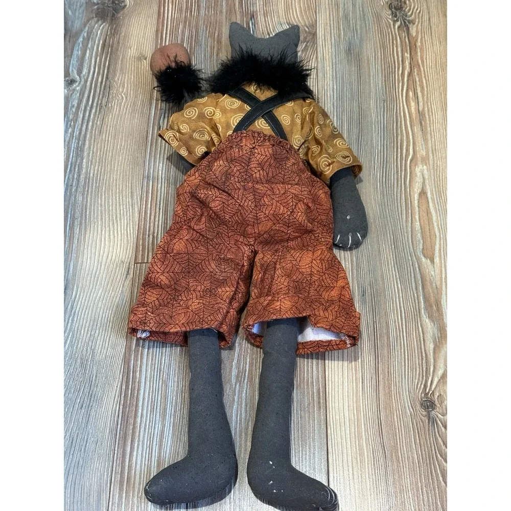 Vintage Primitive Black Hat Halloween Decoration 19.5